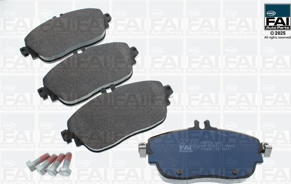 FAI AutoParts FPBP558 - Комплект гальмівних накладок, дискове гальмо work.proartstudio.com.ua